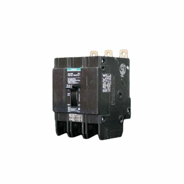 BQD330 Siemens Bolt-On 30 AMP 3 Pole 480V 3 PH Circuit Breaker 14kA@480V AIC
