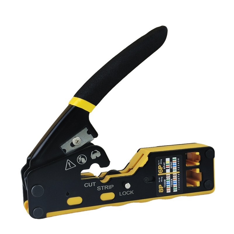 Syston Modular Plug Crimper Kit for Cat5 Cat6 RJ45 RJ11 RJ12 Network Connectors