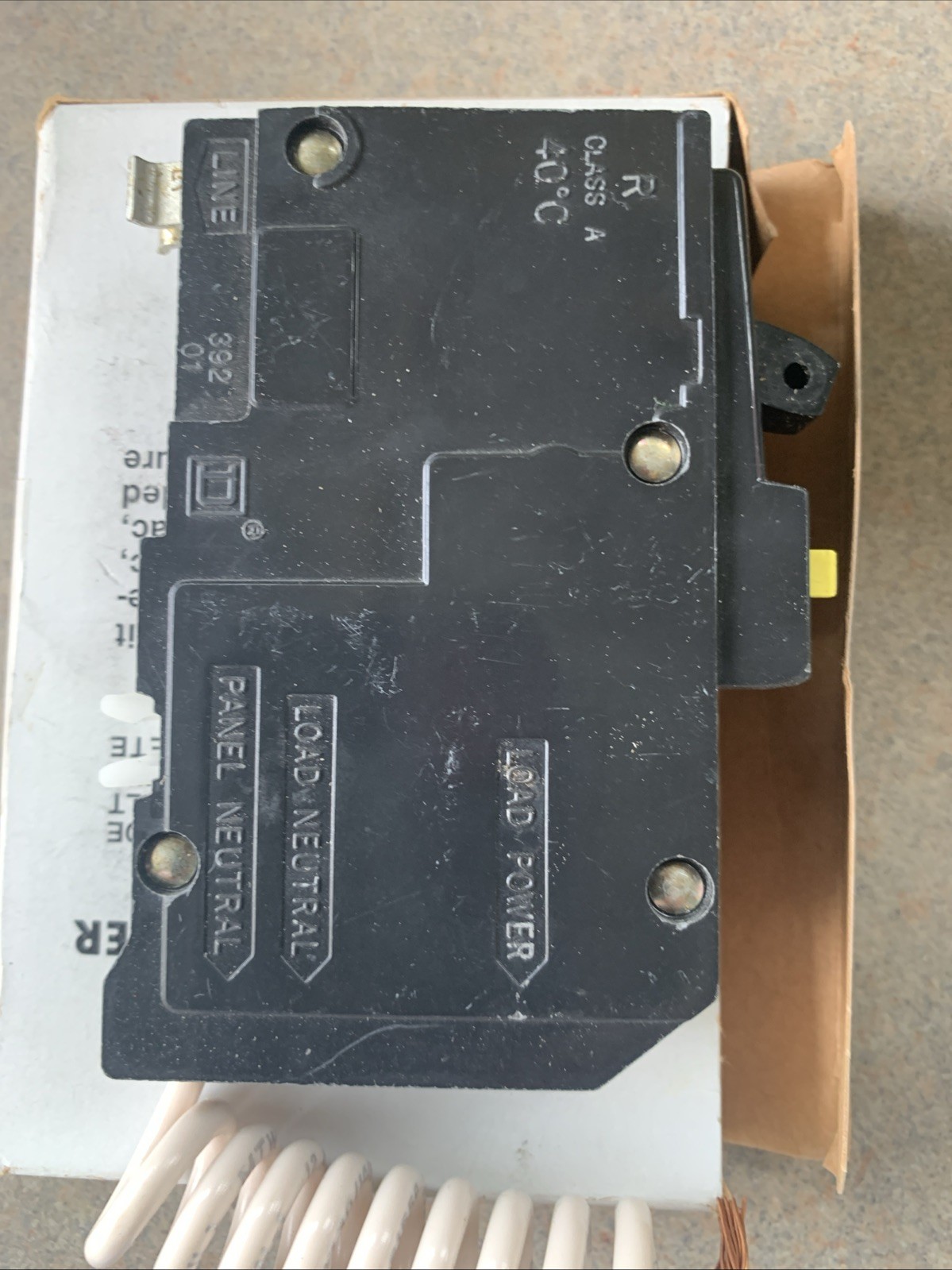 Square D QO120GFI 20A 1 Pole GFCI Breaker Qwik-Gard 120V NOS USA