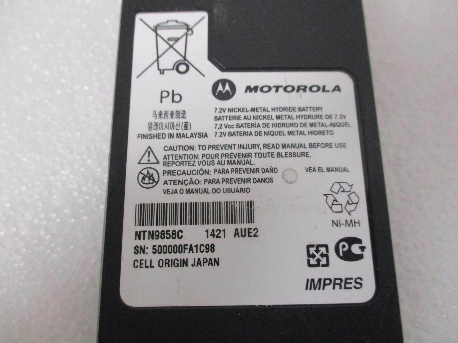 U44125 OEM MOTOROLA NTN9858C IMPRES 72V NiMH Rechargeable Battery G2U