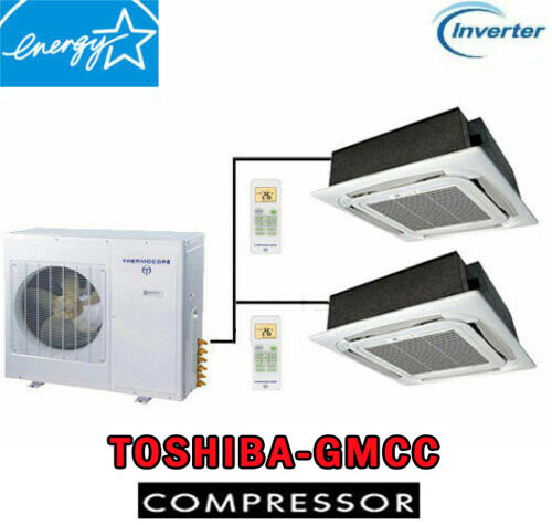 18000 – 60000 BTU Dual Ductless Mini Split Air Conditioner Heat Pump Ceiling