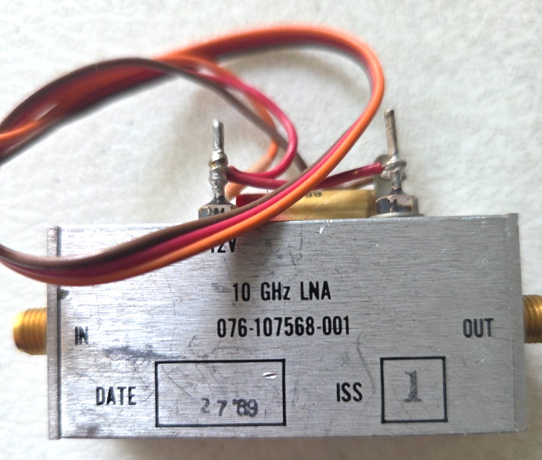 ***** Harris-Farinon 076-107568-001 10 GHz LNA Low Noise Amplifier Amp Ham radio