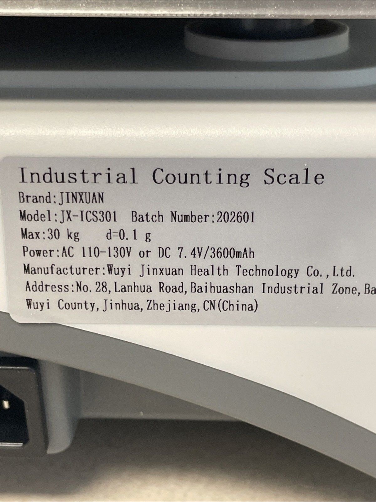 Industrial Counting Scale 30kg/66lb x 0.1g Precision Bench Counter Scale