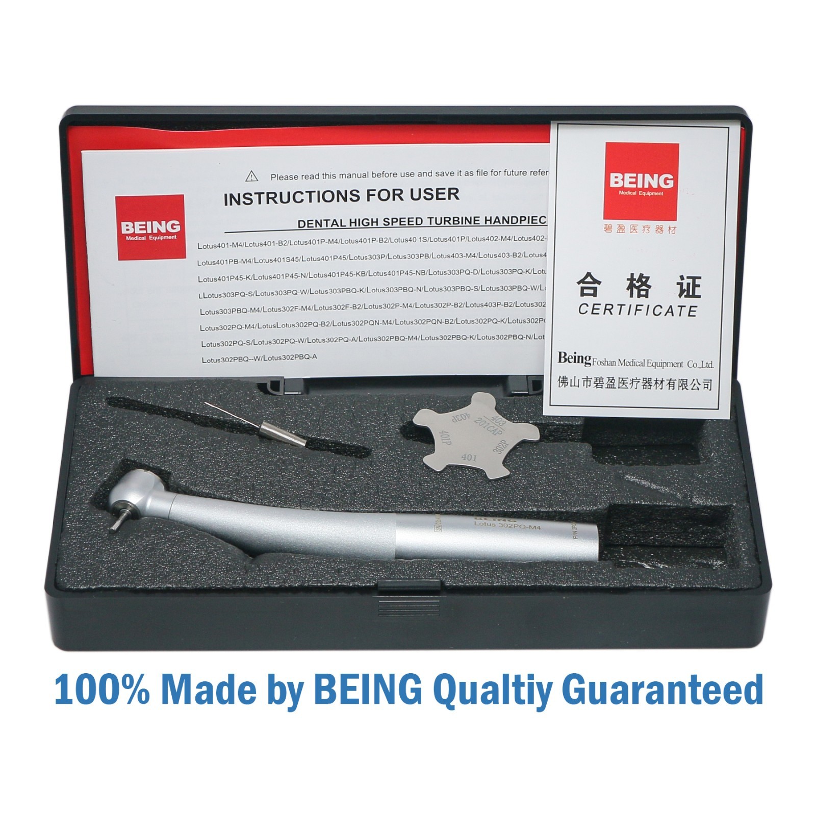 BEING Dental Air Turbine High Speed Handpiece Fiber Optic KaVo MULTIflex Lotus