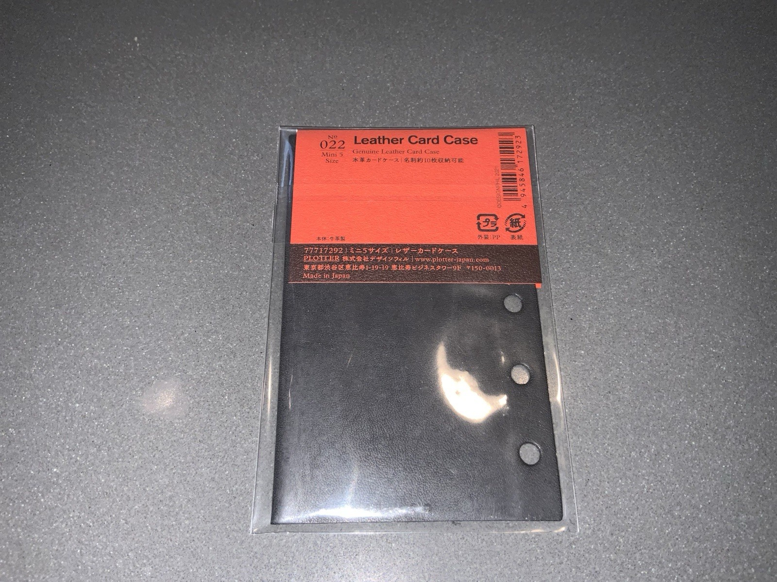 New Mini 5 Size PLOTTER Leather Card Case 77717292 from Japan