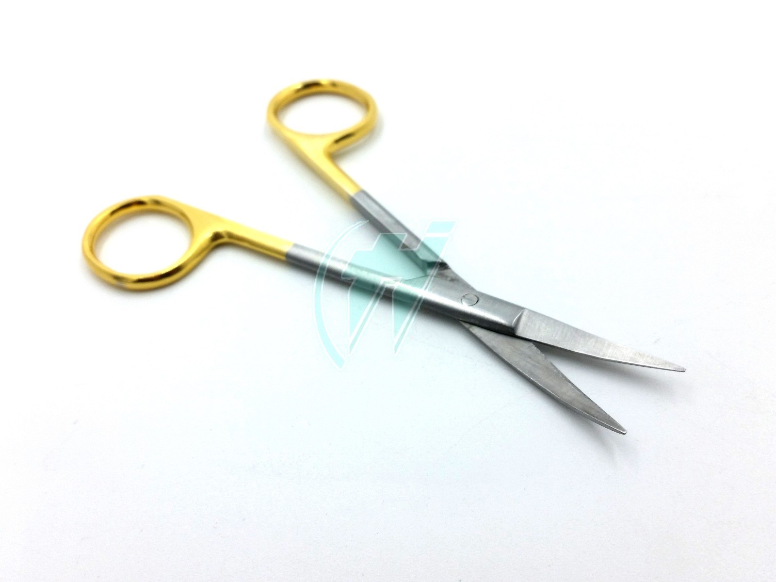 Gold Handle IRIS Micro Dissecting Scissors Curved 4.5″