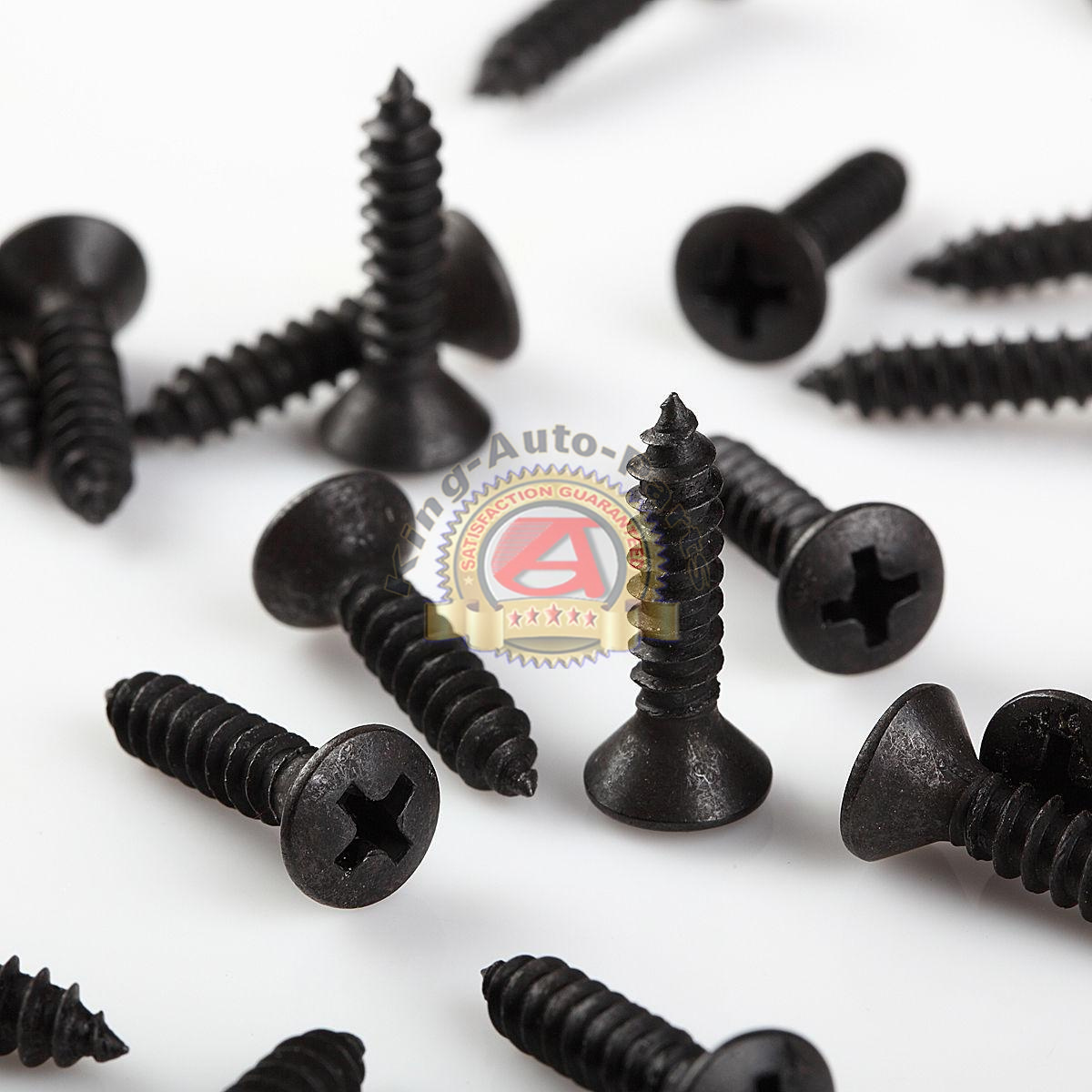 Phillips Oval Head Black Oxide Sheet Metal Screws #8 x 3/4» 500