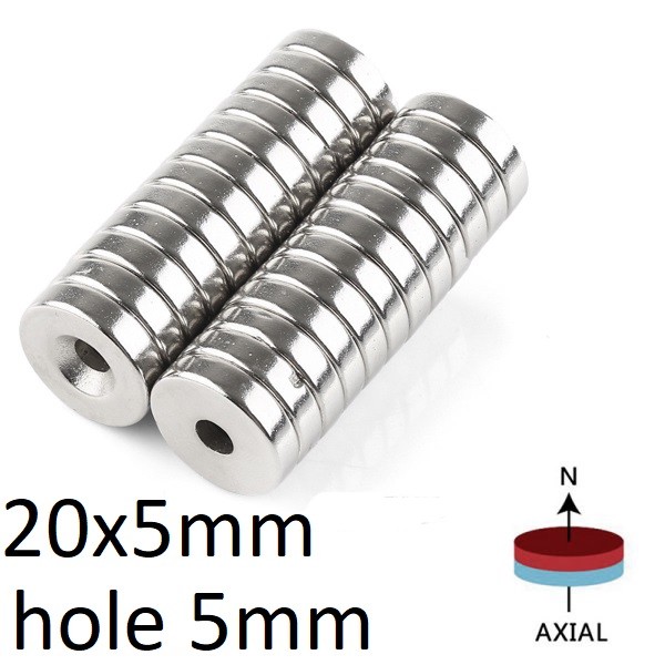 10 100 ALL Size Countersunk Ring Disc Block Magnets 3mm 4mm 5mm Hole Wholesale