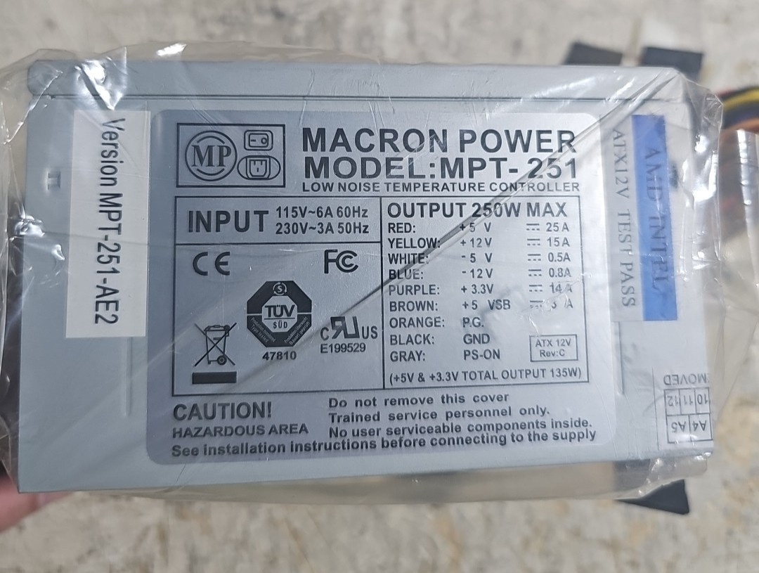 NEW Macron MPT-251 Low Noise Temperature Controller 250W Max. @96
