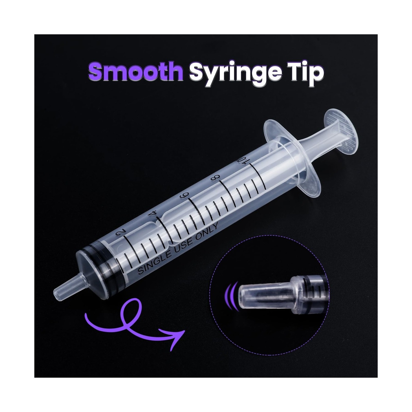 30 PCS 10ml Oral Syringe With Cap, Plastic Syringes without Needle for Medici…