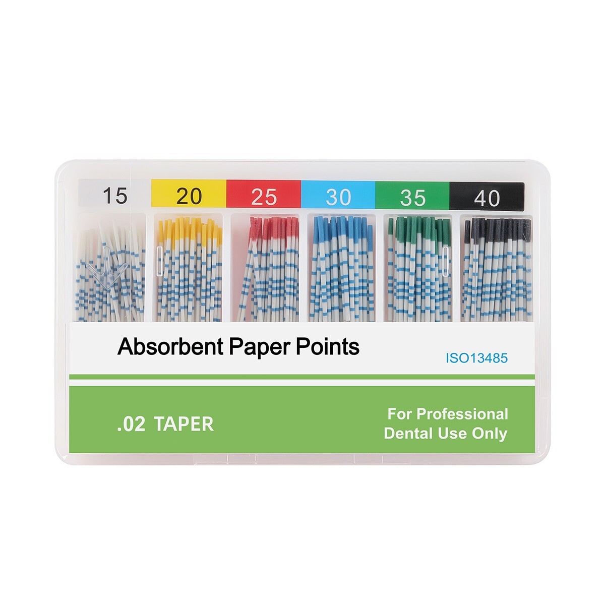 AZ Dental Absorbent Paper Points/Gutta Percha Points w/Scale Obturating Tips Bar