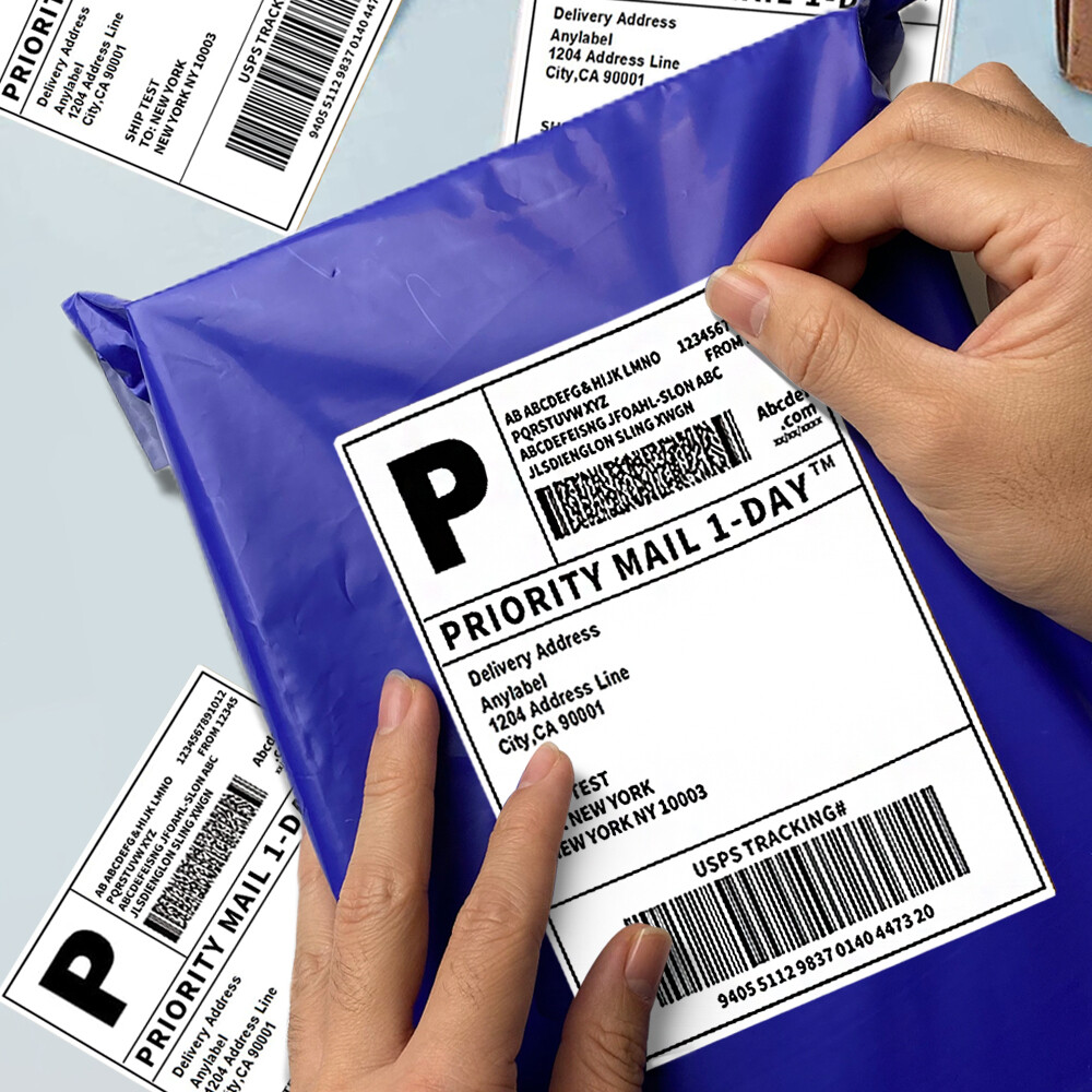 4″x6″ Direct Thermal Shipping Labels for Zebra &Rollo Printers Fanfold and Rolls