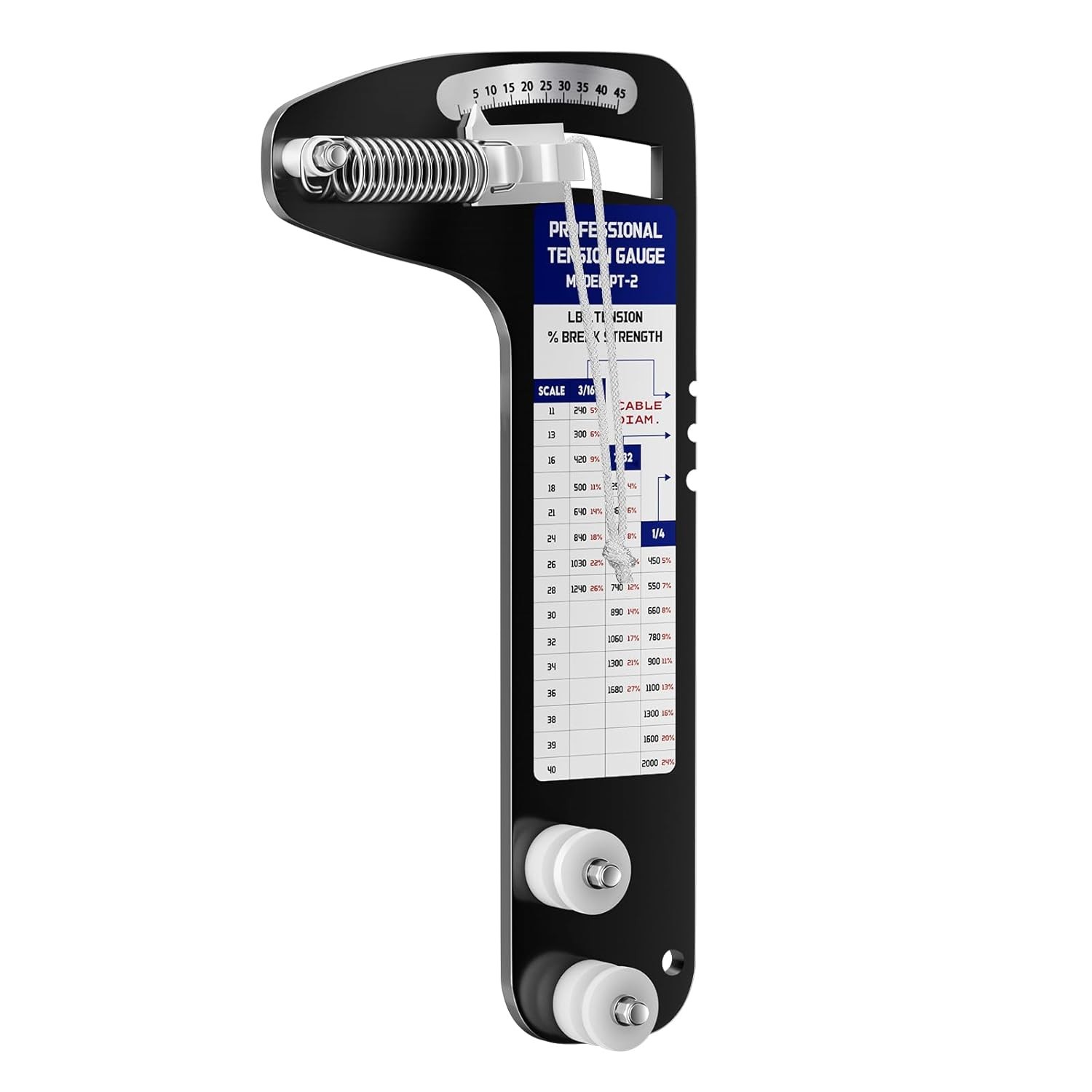 PT-2 Sailboat Rigging Tension Gauge, Professional Hands-Free Force Gauge, New