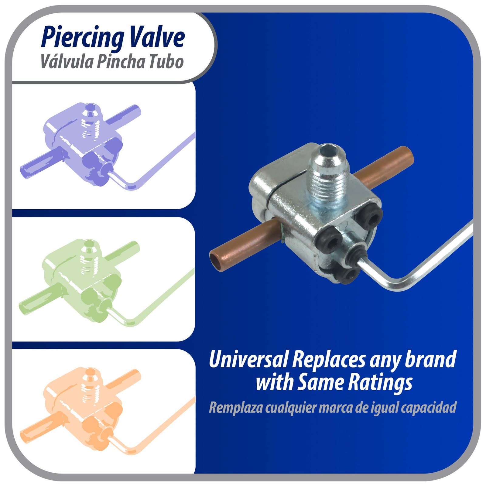 Appli Parts APT-PV210 1/4, 5/16, 3/8 in Bullet Piercing Valve kit with tube size