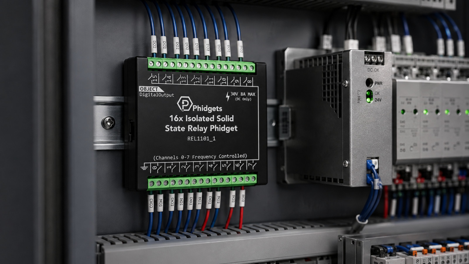 Phidgets REL1101_1 16x Isolated Solid State Relay Phidget REL1101 SSR Output 16X