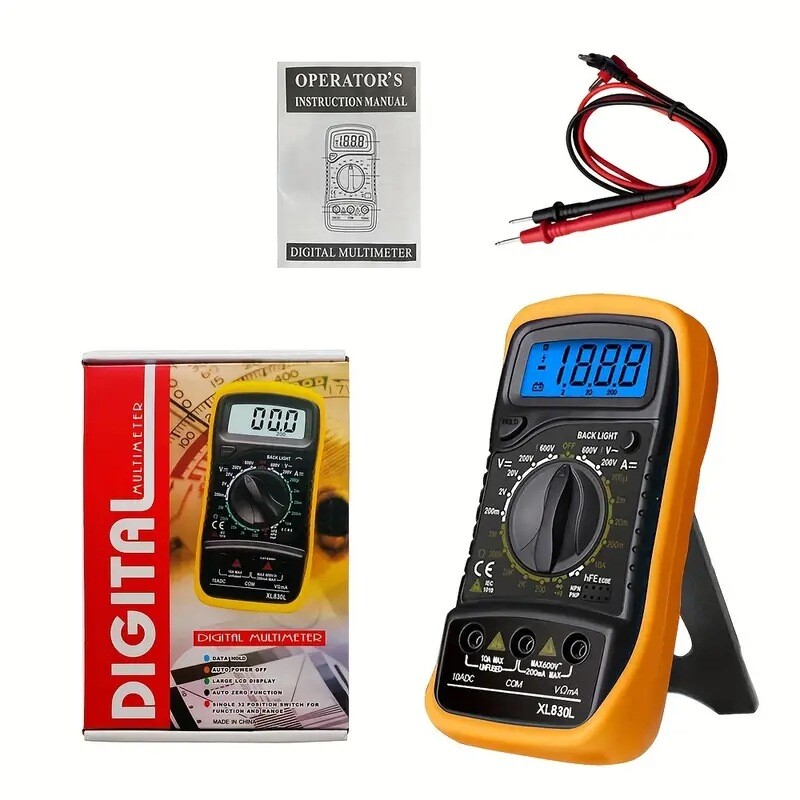 XL830L Digital Multimeter Handheld Multimeter Digital Beep Meter