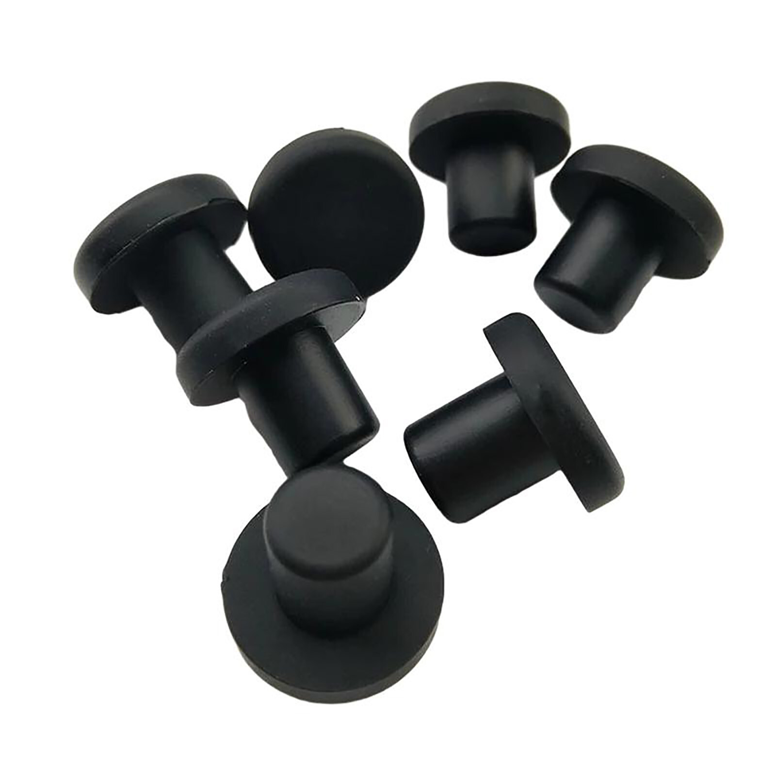 3mm-15mm Black Hole Plugs End Cap Round Solid Silicone Rubber Blanking Seal Bung