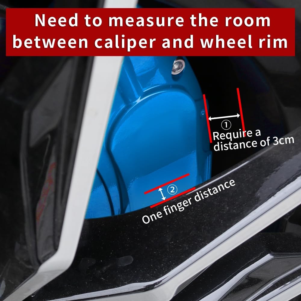Aluminum Light Blue Caliper Covers for 2015-2023 Mustang GT 4Pcs Powder Coated