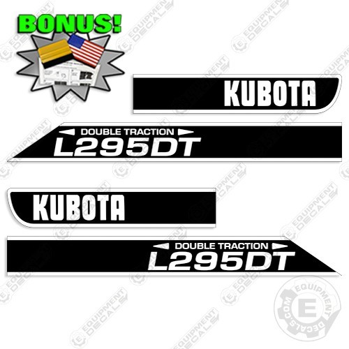 Fits Kubota L295DT Decal Kit Tractor Decals – 7 YEAR OUTDOOR 3M VINYL! +BONUS