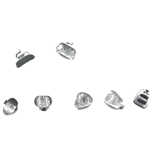 28pcs/set Dental Orthodontic Metal Lingual Brackets Brace Buccal Tubes