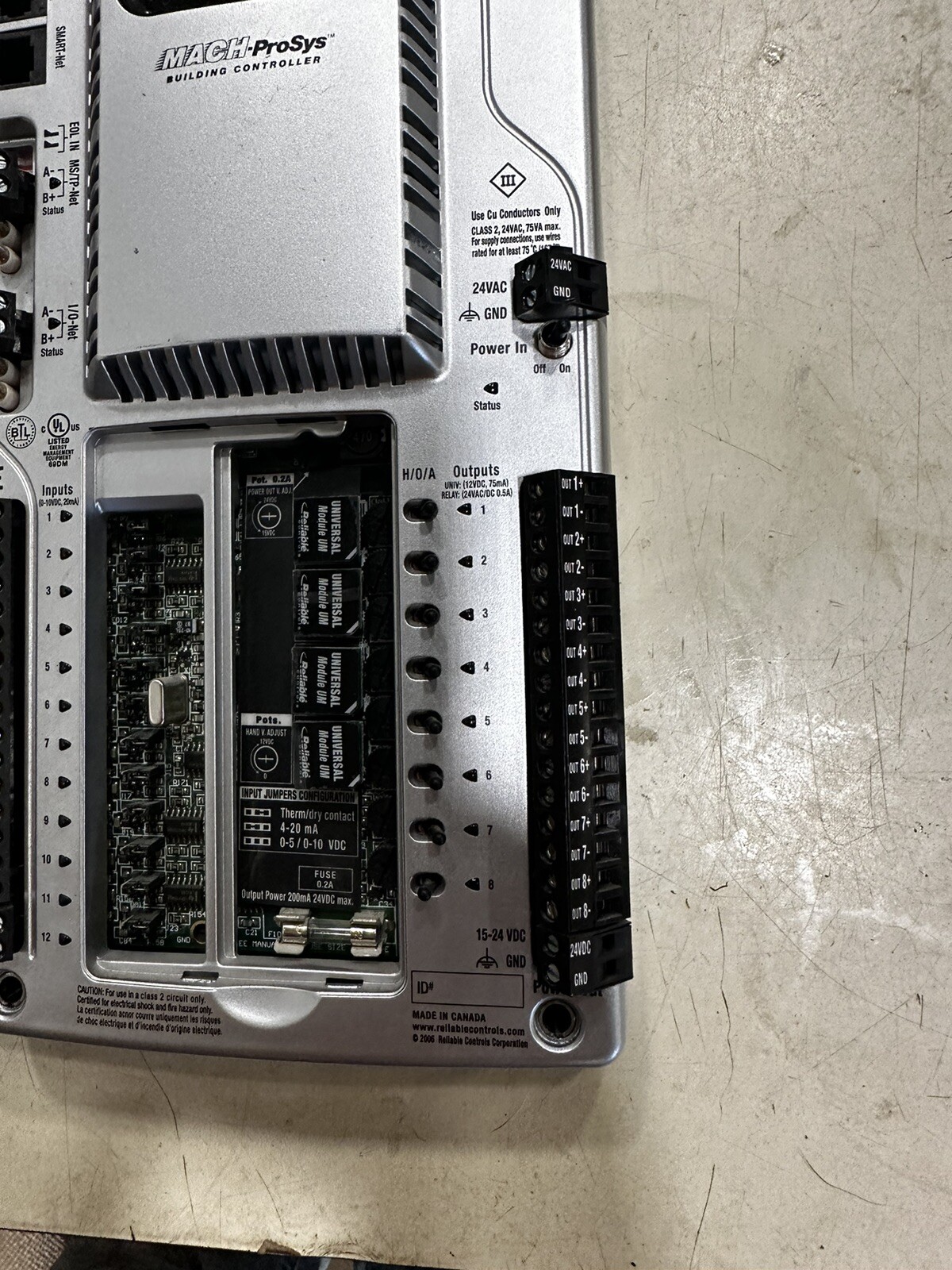 Reliable Controls MPSH3408 Building Control Module Mach Prosys