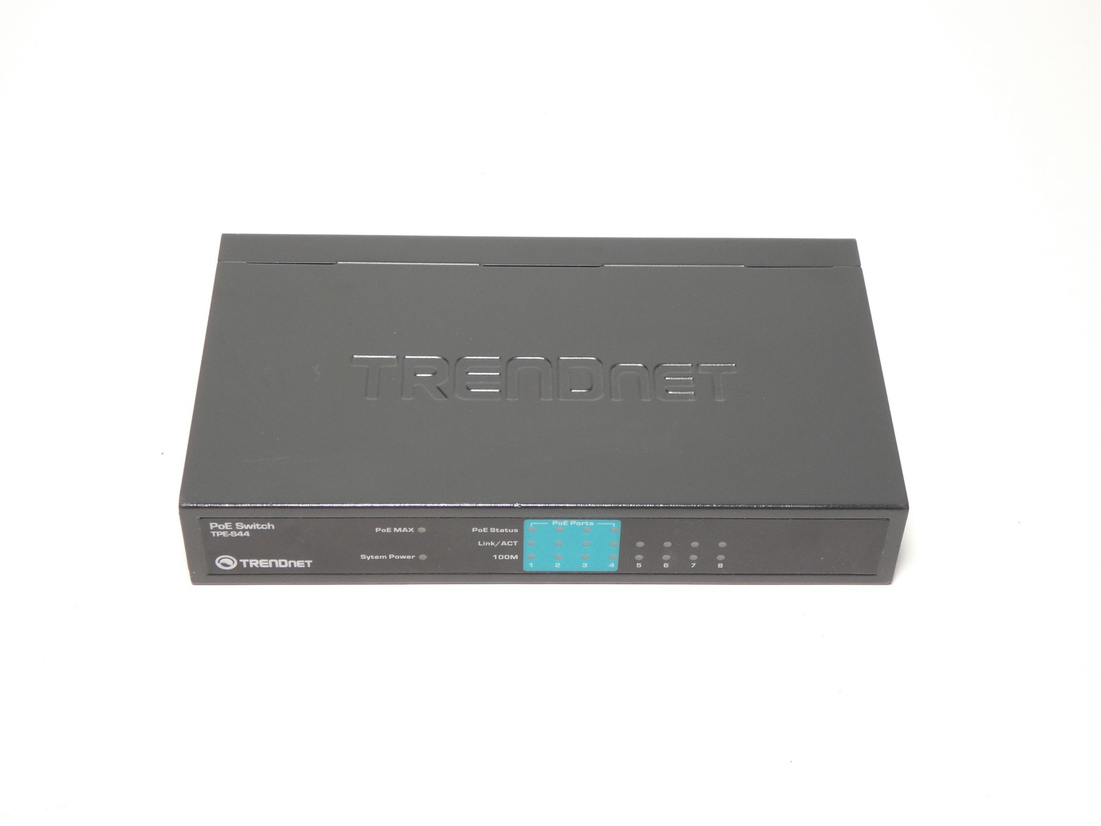 TrendNet TPE-S44 8-Port Ethernet PoE Switch 48VDC NO Power Cord