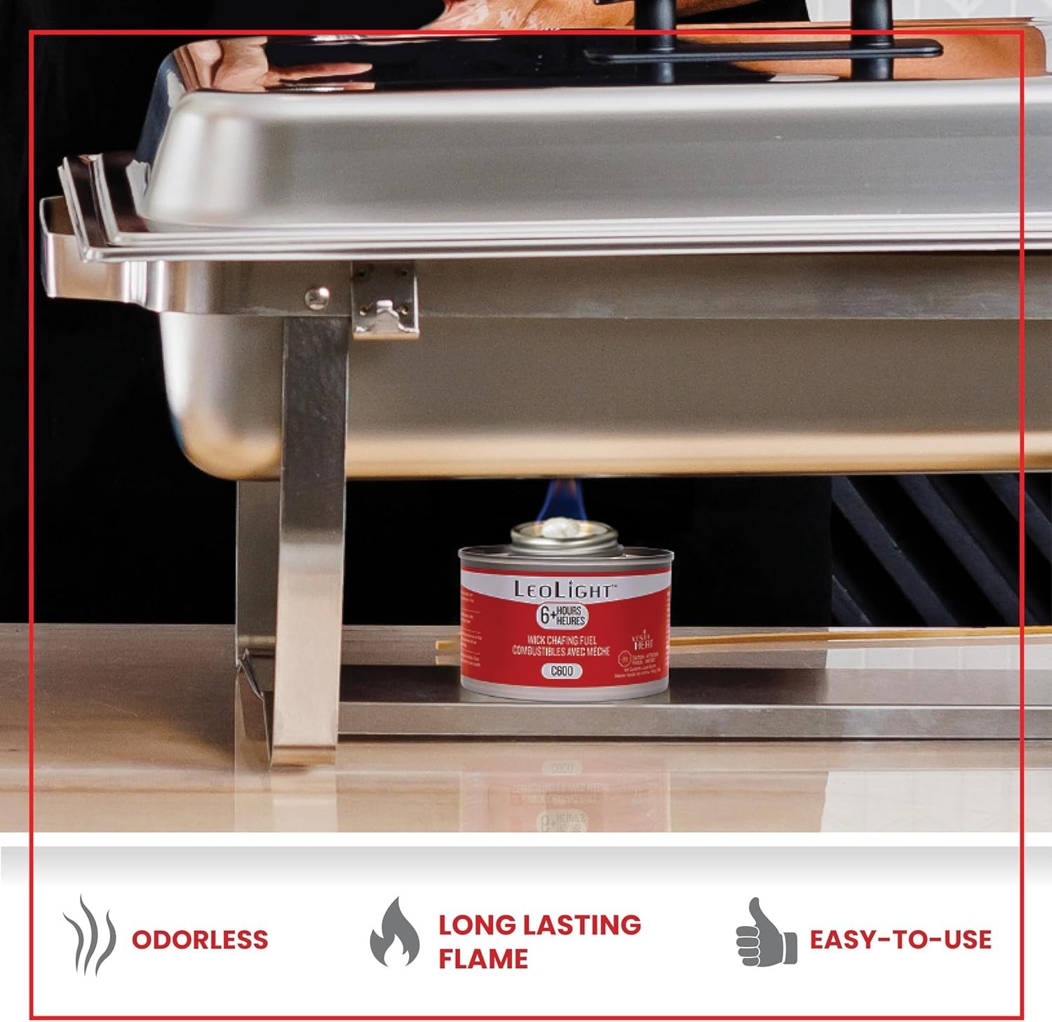 7oz Spill-Proof Chafing Fuel with 6 Hour Burn – Ideal for Catering & Buffets