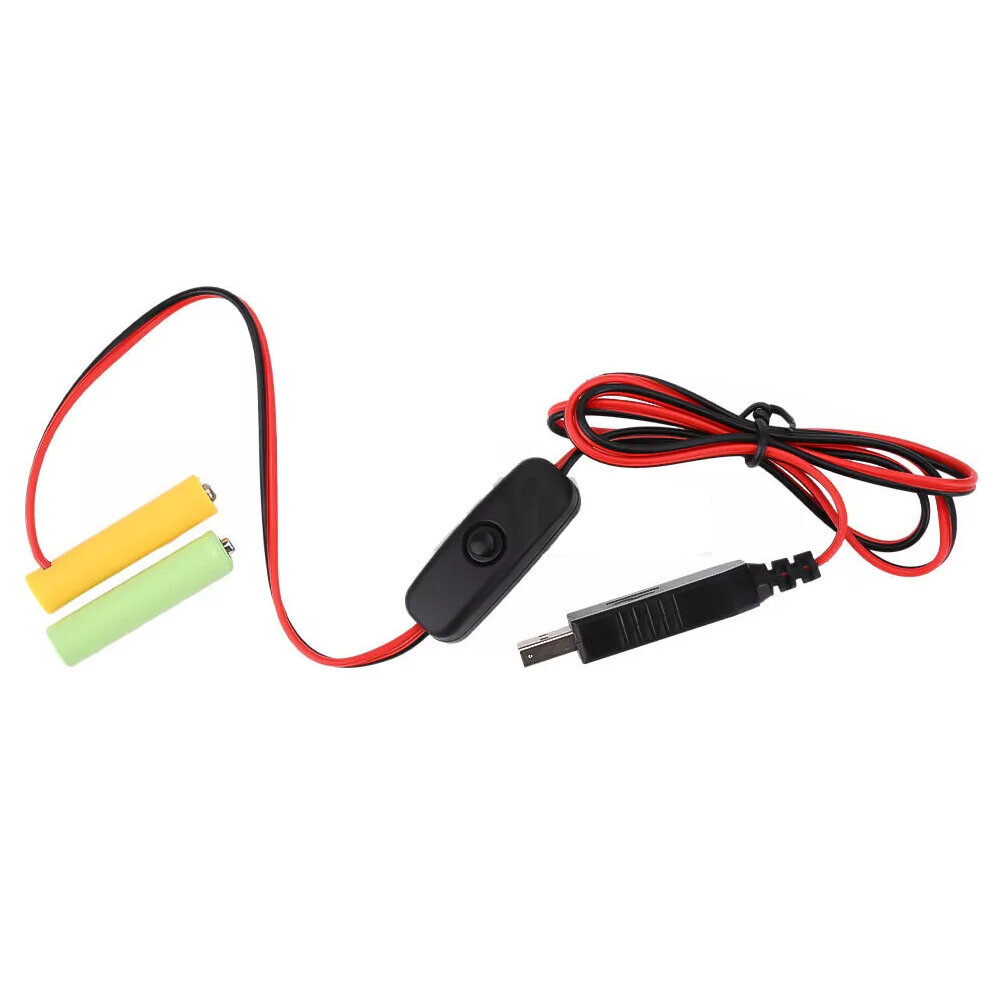 2X AAA Eliminator Cable Dummy-Battery Power Cord Replacement For 3V/4.5V/6V USA