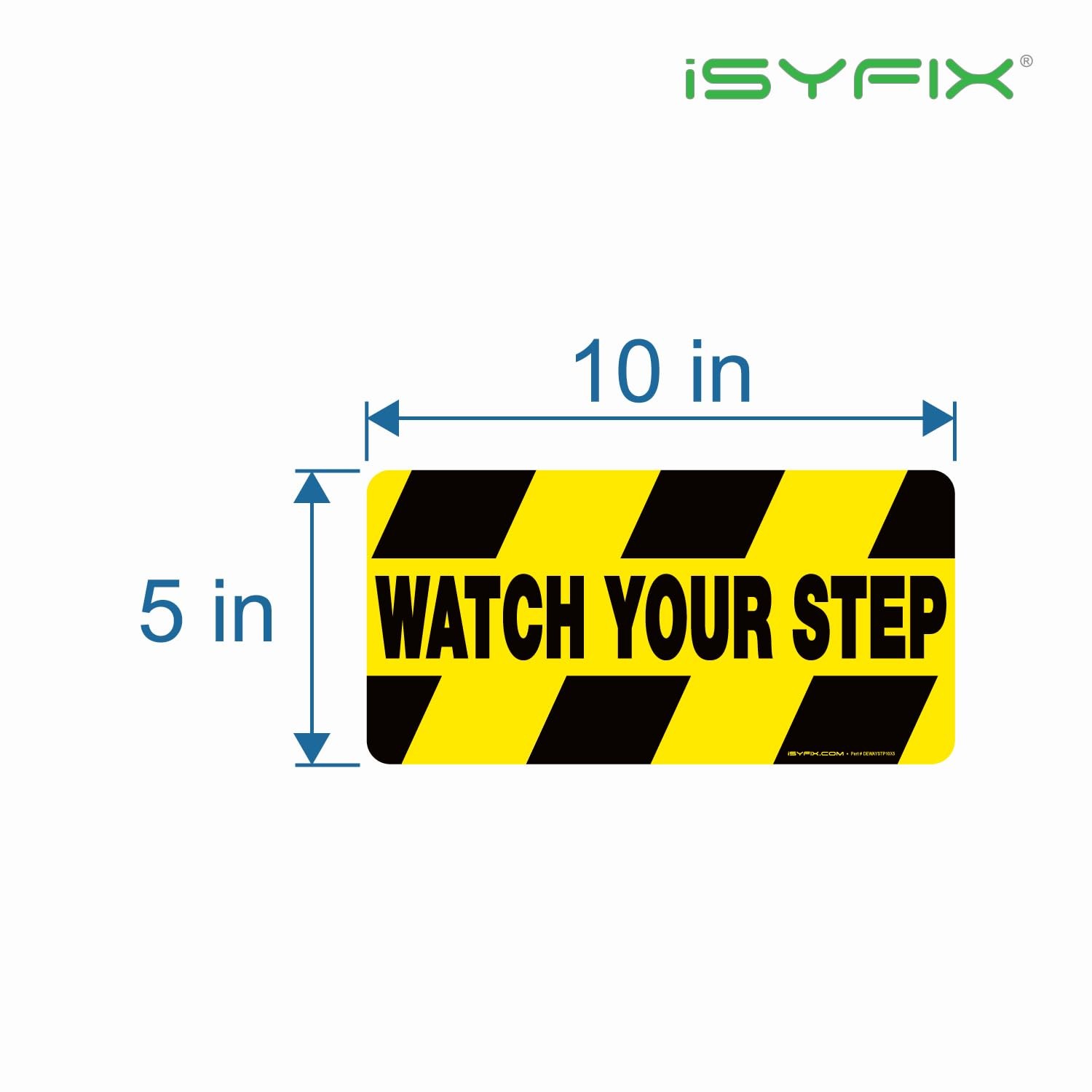 Watch Your Step Floor Decals Stickers 12 Pack 10×5 Inch Premium SelfAdhesiv…