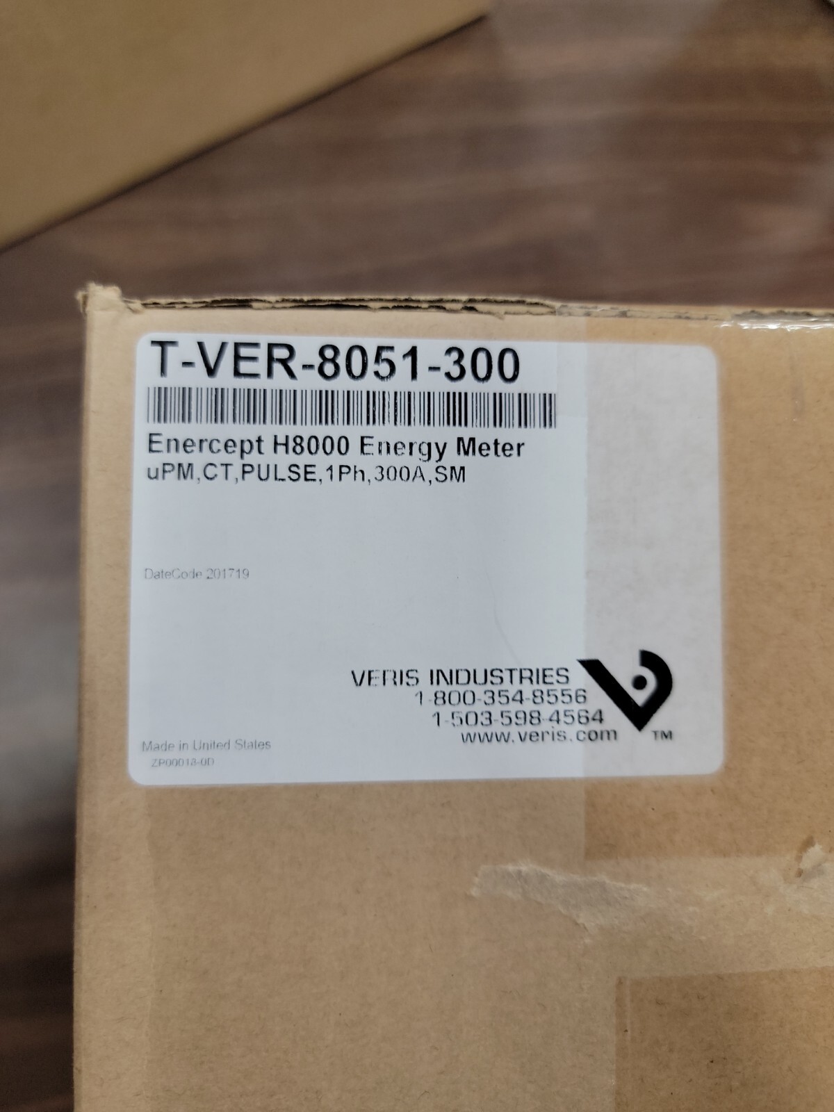 Veris T-VER-8051-300 Enercept H8000 Energy Meter 300A, 1-Phase Transducer
