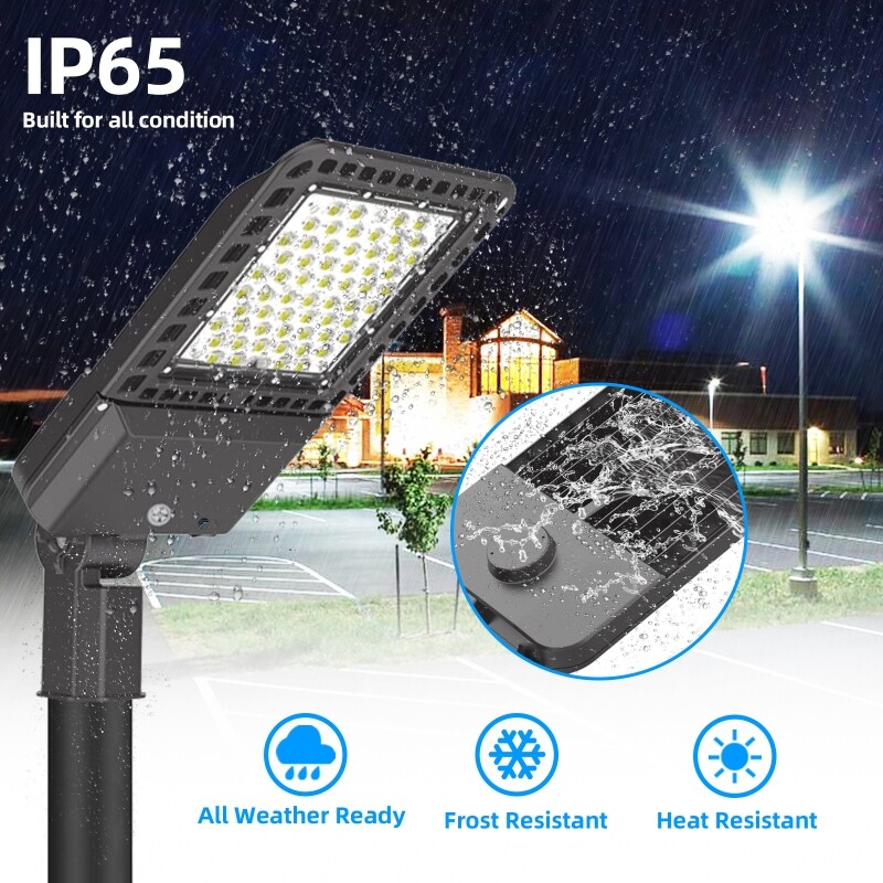 Ultra Bright 200W LED Street Lights Waterproof for Parking Lot Yard Garden Patio