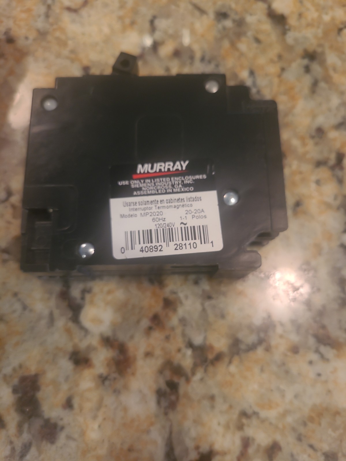 MURRAY MH-T 2020 1-POLE TWIN 20 AMP CIRCUIT BREAKER