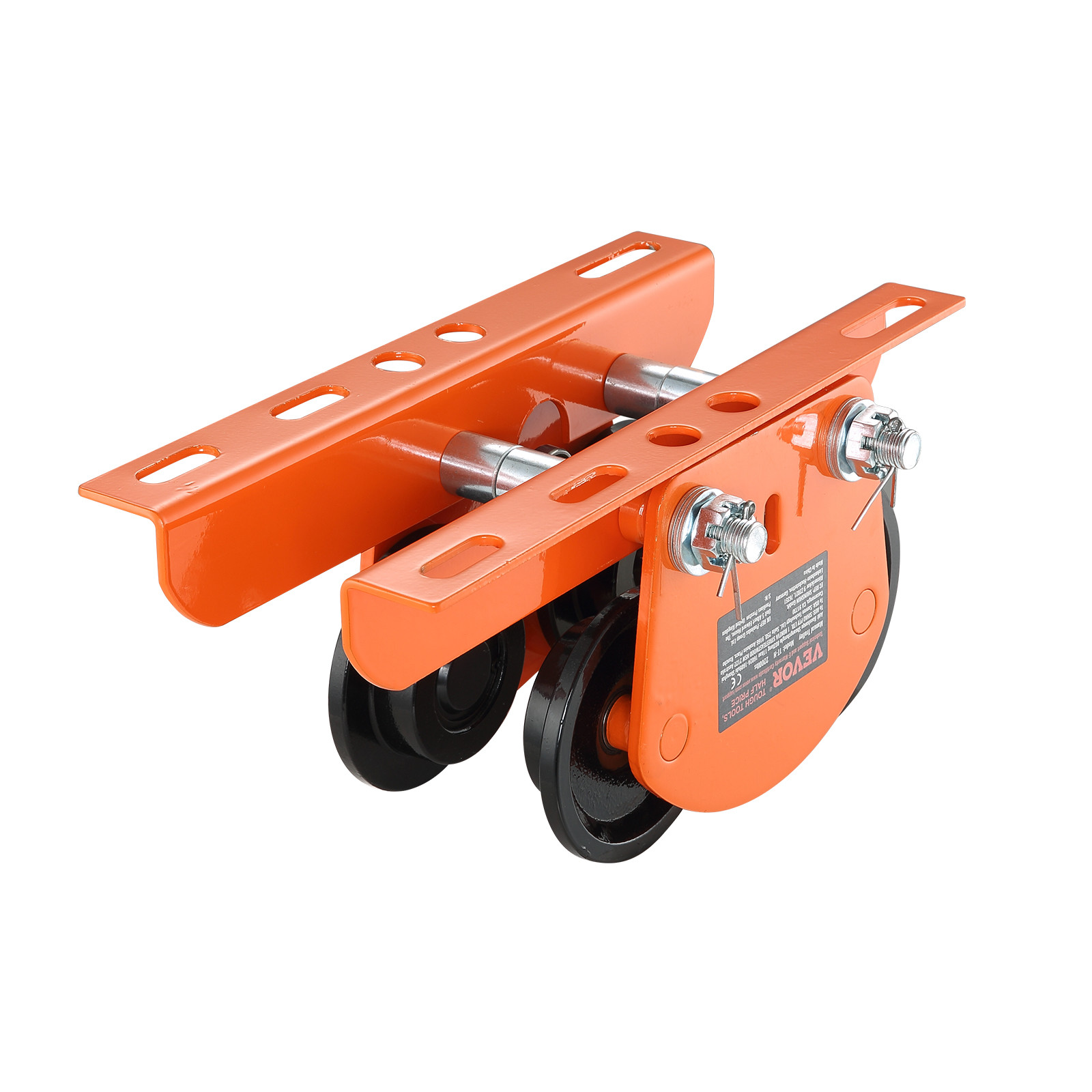 VEVOR Electric Hoist Manual Trolley 1100 lbs/0.5T 2.36″-4.72″ I-Beam Adjustable