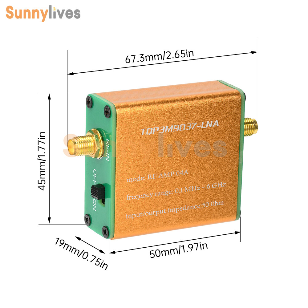 RF AMP 0.1MHz-6GHz Low Noise Amplifier TQP3M9037-LNA RF Amplifier Module SMA