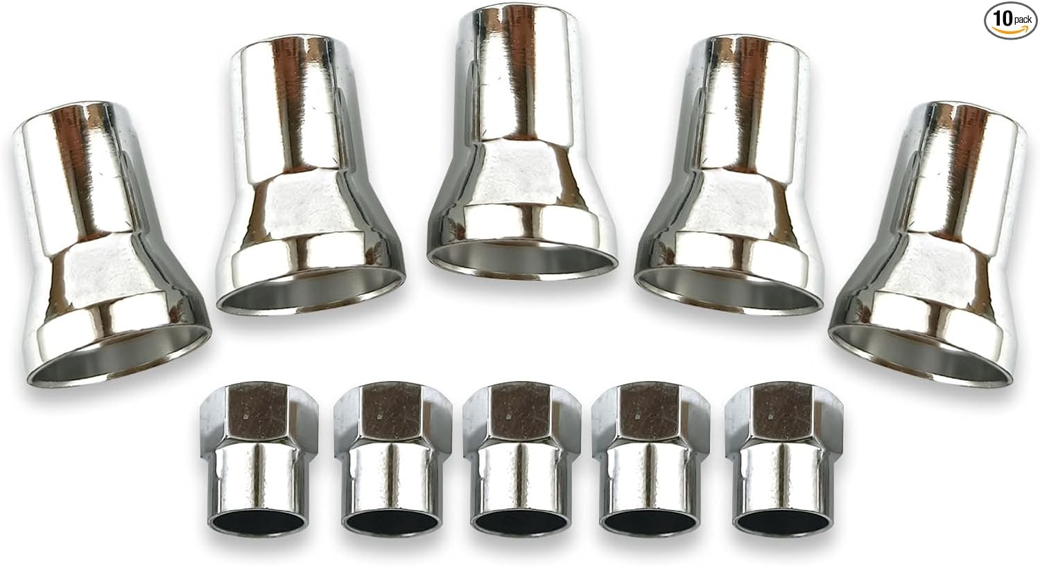 10 PCS Leakproof Tire Valve Cover, Universal Alloy Wheel Valve Stem Sleeve and C