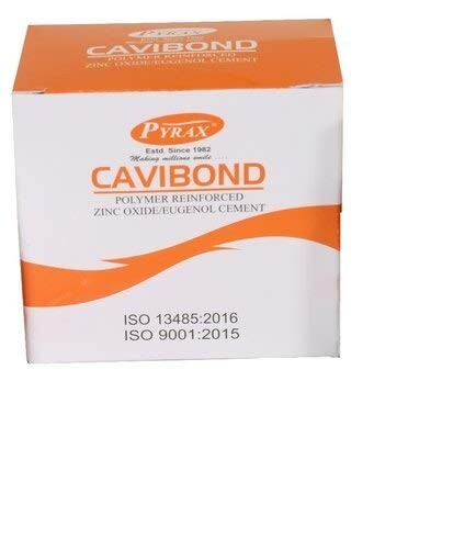 Dental Pyrax CAVIBOND Zinc Oxide Eugenol Temporary Cement Powder Liquid Set