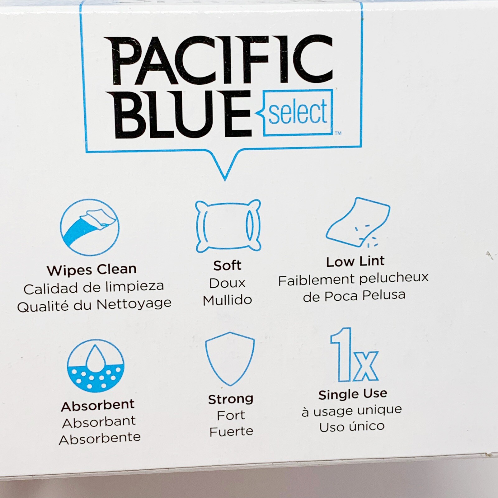4-Pack Georgia Pacific Blue AccuWipe 4.5″ x 7.9″ Delicate 1,000 Wipers 29812 NEW