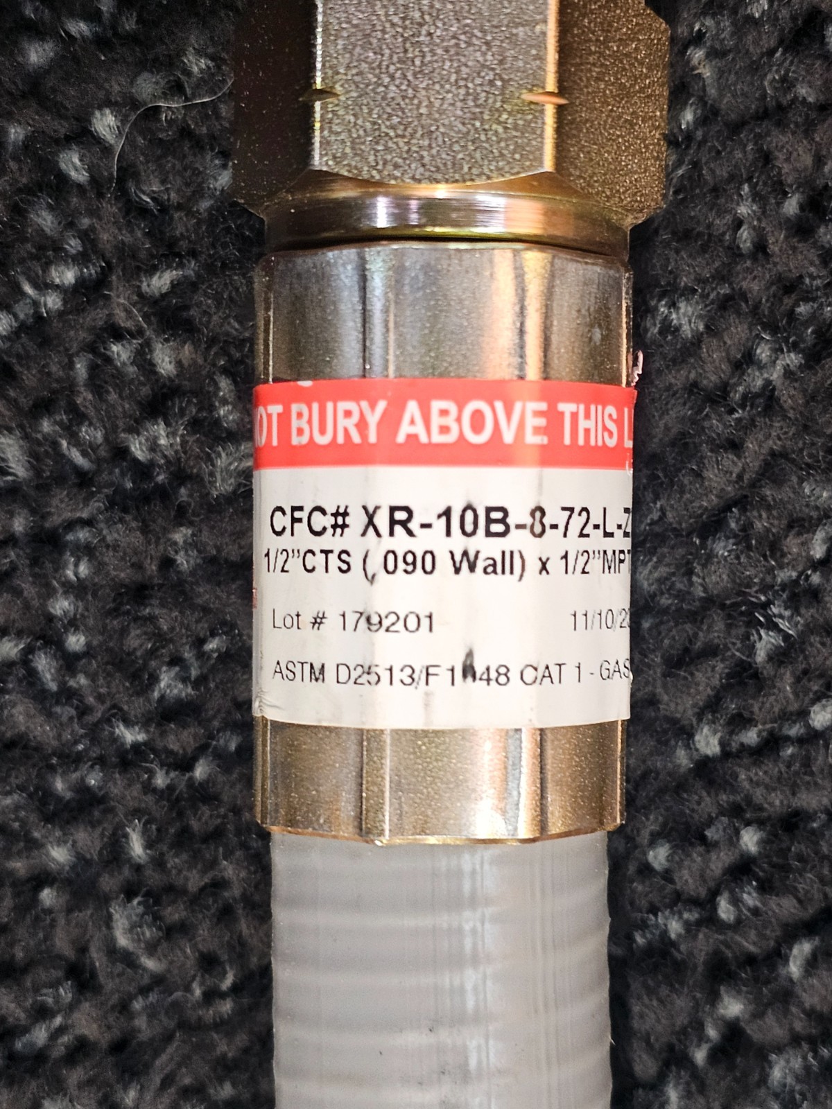 Chicago Fittings 1/2 in MPT X 1/2 in CTS SDR 7 X 72 Length Anodeless Riser