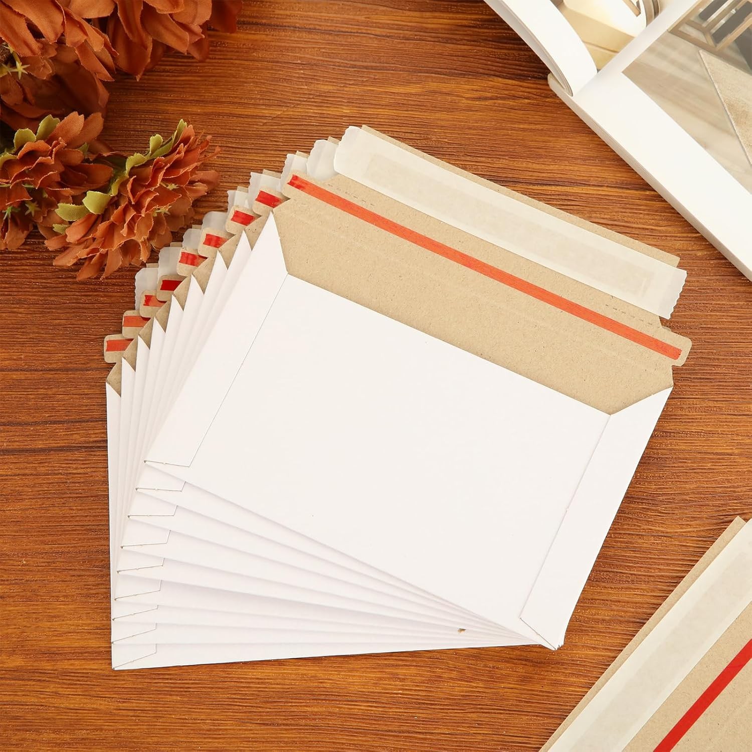 50-200 PCS 6.5″ x 4.5″ RIGID PHOTO SHIPPING FLATS CARDBOARD ENVELOPE MAILERS USA