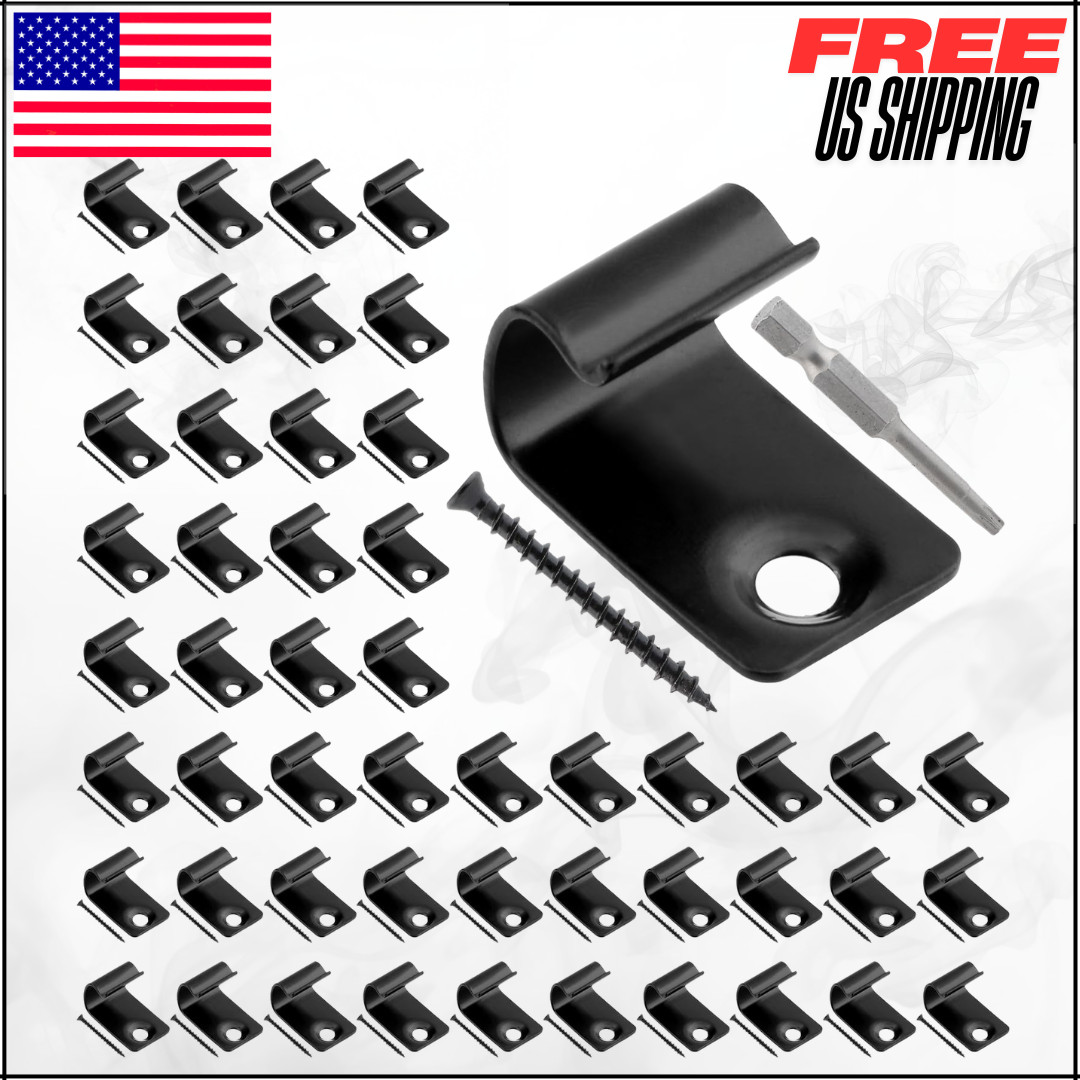 Hidden Deck Fasteners For Composite Decking Clips Screws Star Bit Secure 100PC