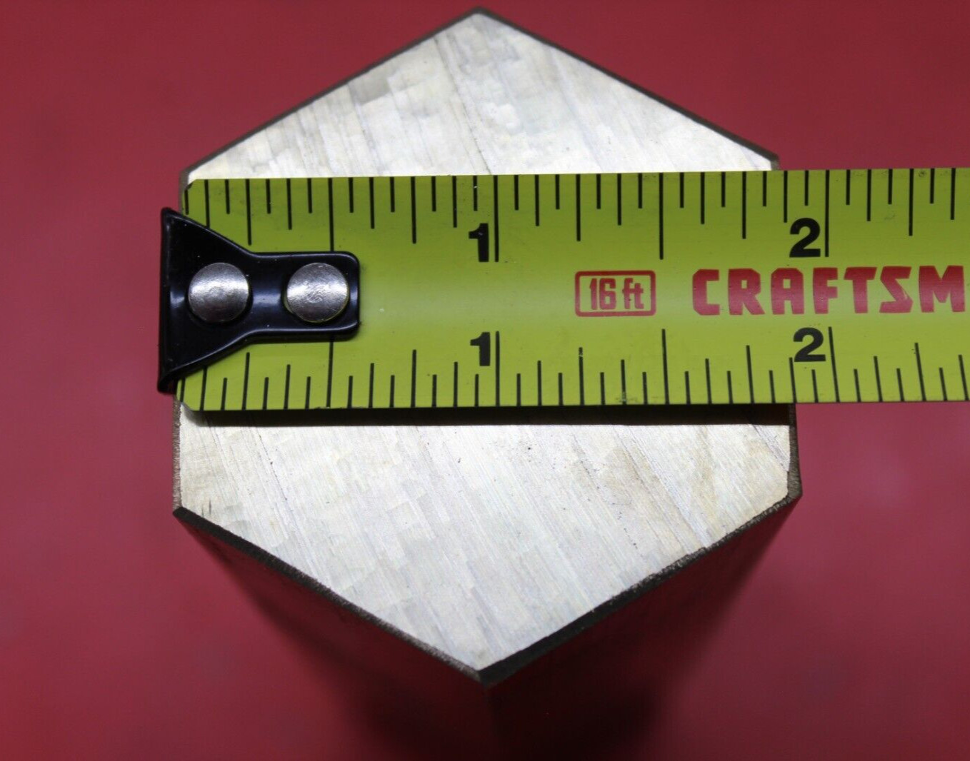 1-7/8″ C360 BRASS HEX BAR 6″ long New Lathe Bar Stock 1.875″ Hex 1/2 Hard