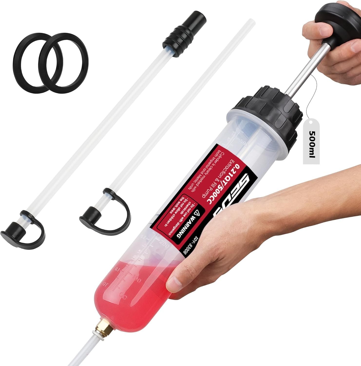 500CC Oil Syringe Fluid Extractor Pump Multi-Purpose Automotive Marine Tool