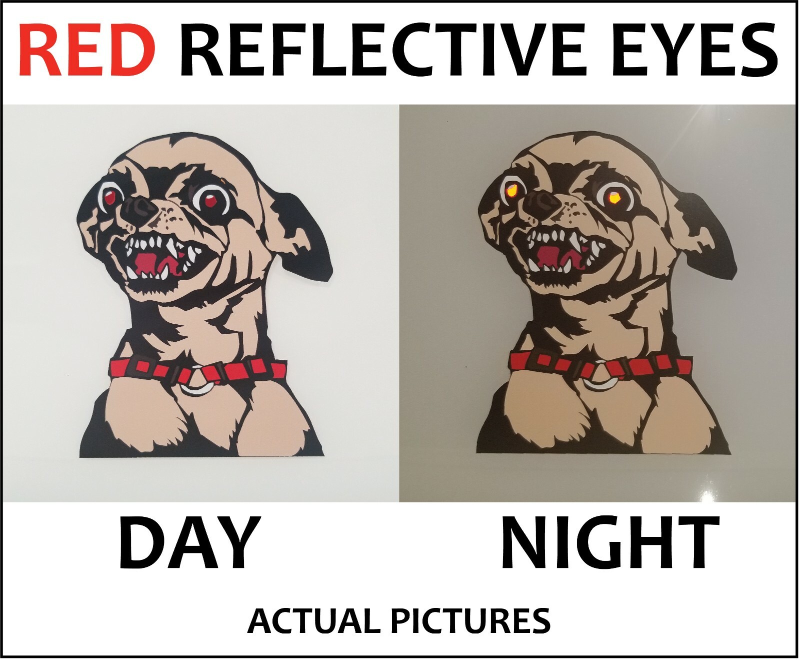 Reflective Eye Angry Chihuahua Sticker Funny Dog Laptop Bumper Pet Vinyl Decal