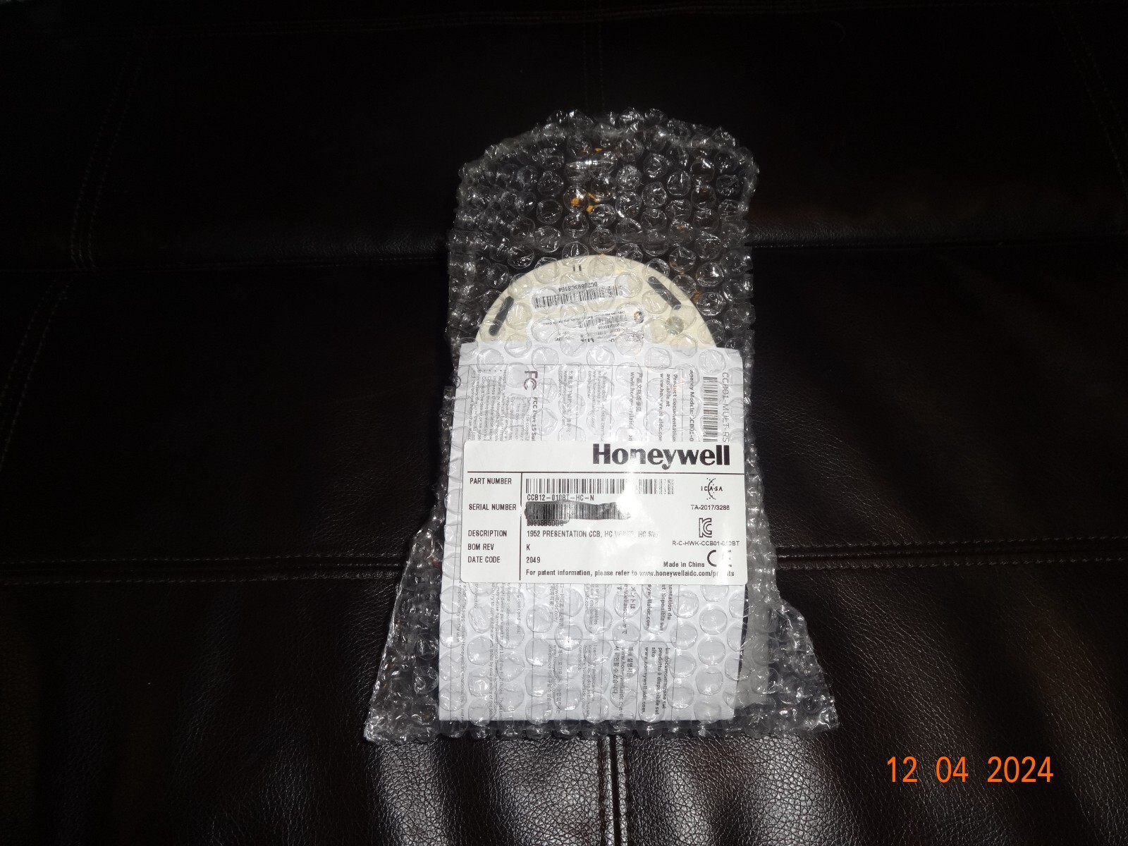 Honeywell Xenon XP 1952h Handheld Scanner Base. Medical Grade – NEW open box