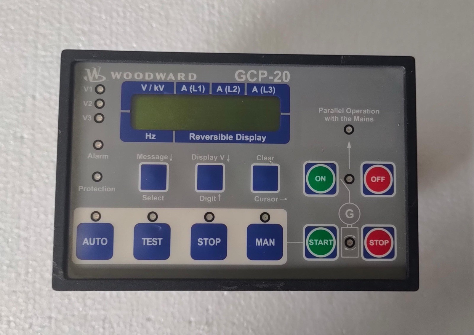 WOODWARD GCP-20 Genset Control REV: GCP-21 P/n: 8440-1014 (No visible scratch)