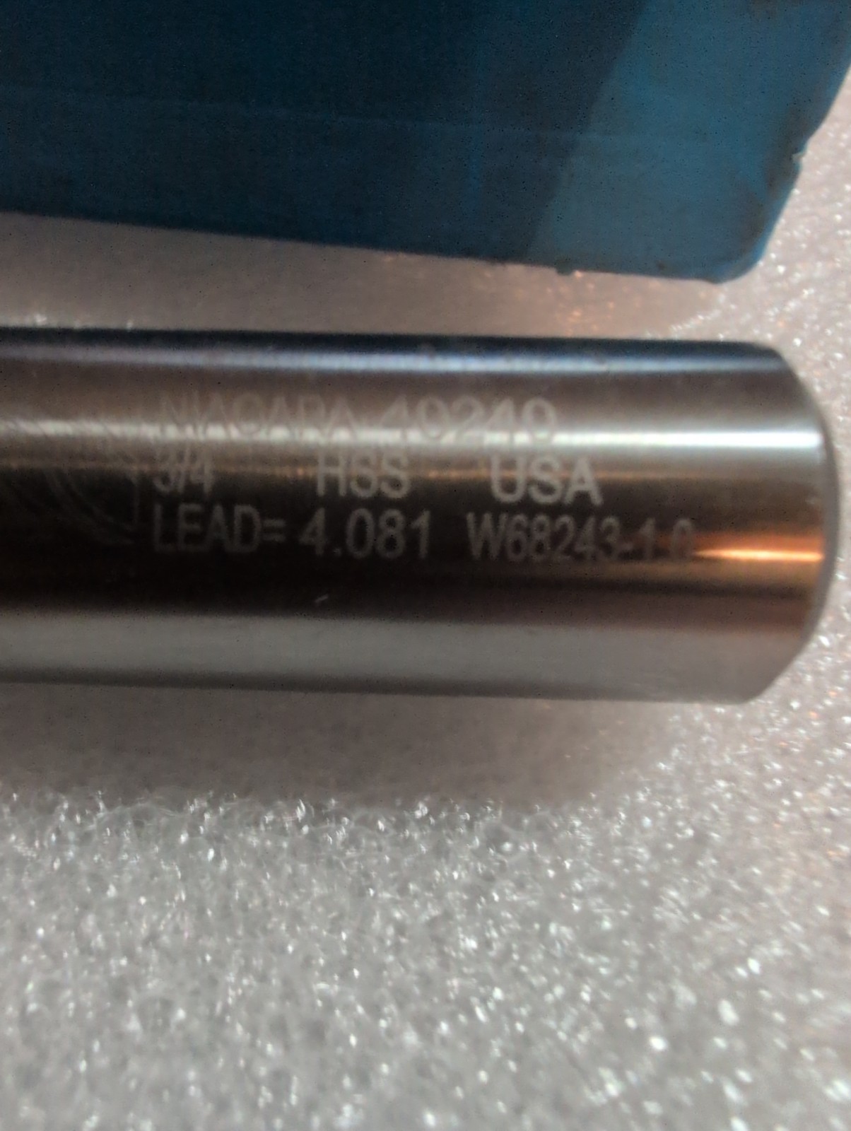 NEW NIAGARA CUTTER HSS END MILL 3/4 X 3/4 X 1-5/8 X 3-7/8 TIN EDP N40240