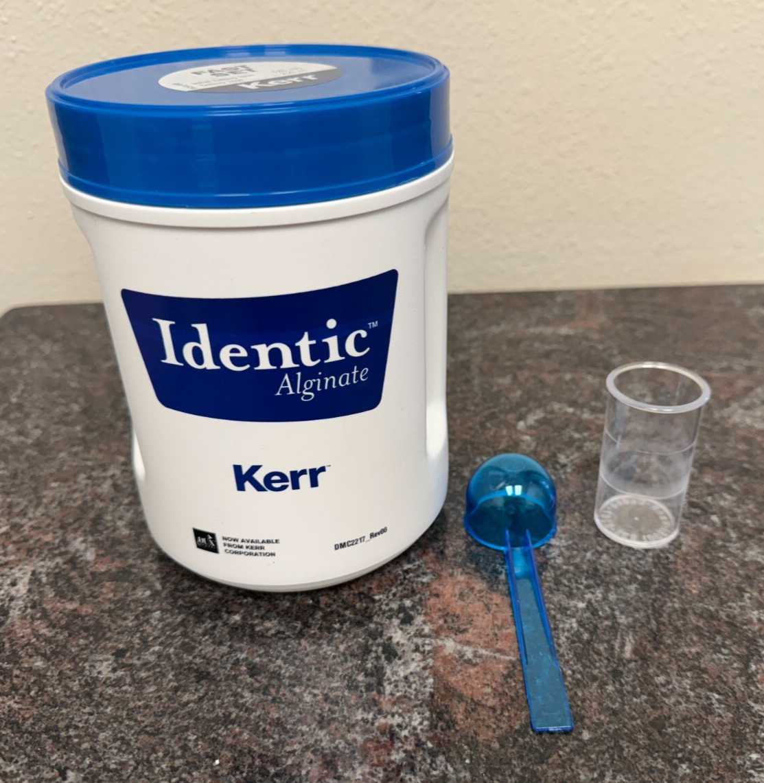 Alginate Storage Canister (canister only – no product), With Scoop & Water Cup