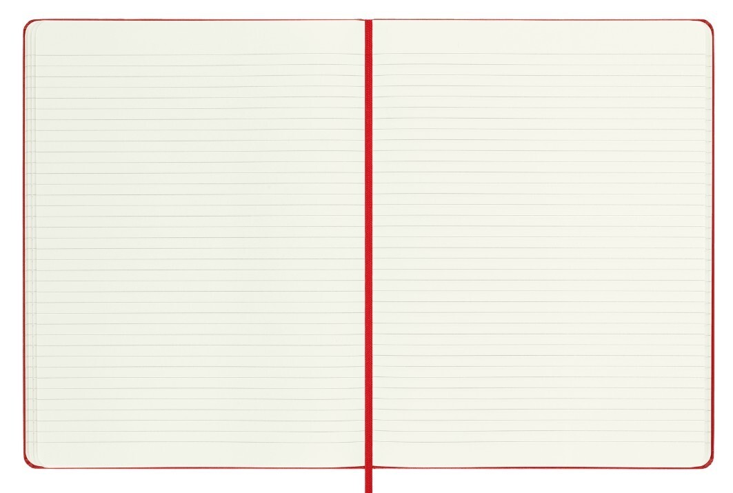 Moleskin Classic ruled notebook 7.5in x 9.75in RED -brand new shrink wrap intact