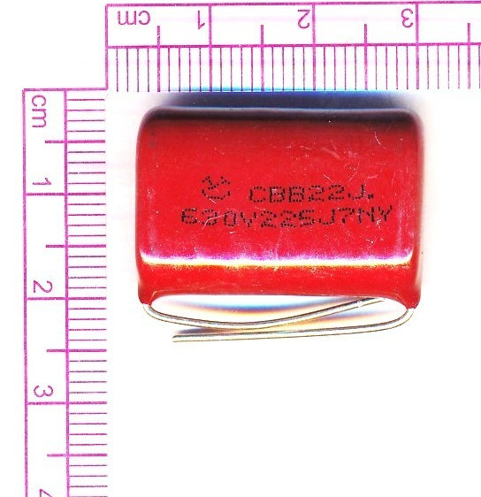 2 pack 2.2uF 630V Metallized Polypropylene Film Capacitors 5% 2.2 uF CBB22 225J