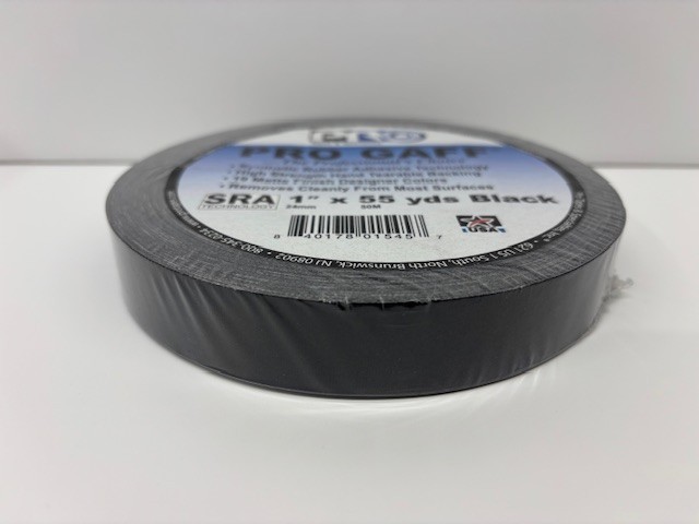 Pro Tapes Pro Gaffer Tape Black 1″ x 55 yds.